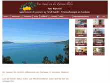 Tablet Screenshot of gardaflat.com
